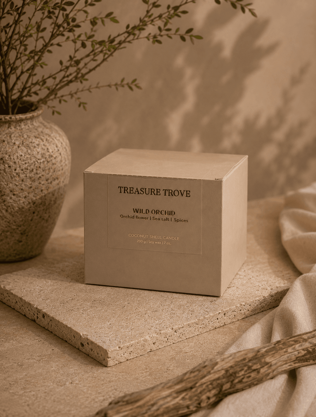 Coconut Shell Candle – Wild Orchid