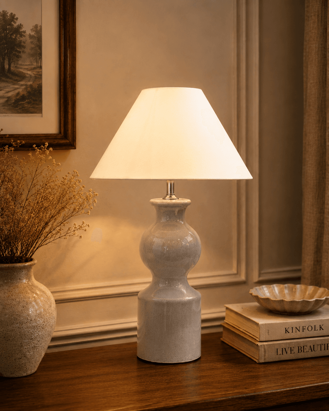 Bella Table Lamp - Grey