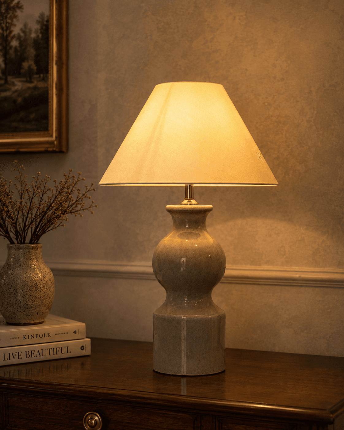 Bella Table Lamp - Grey