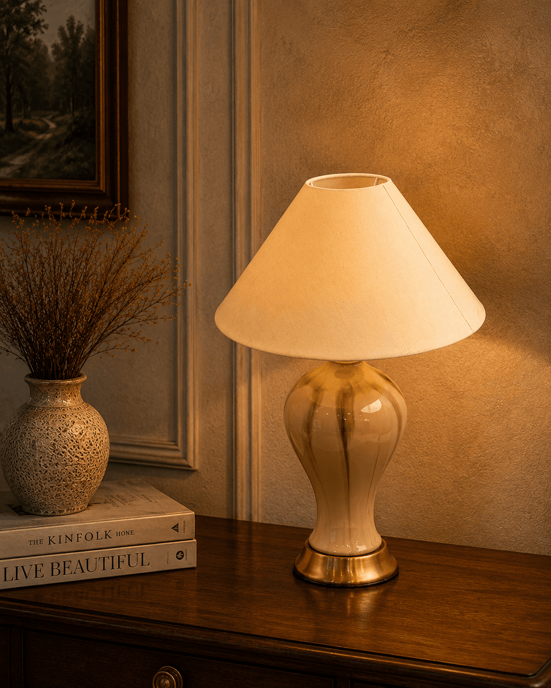Perch Table Lamp - White