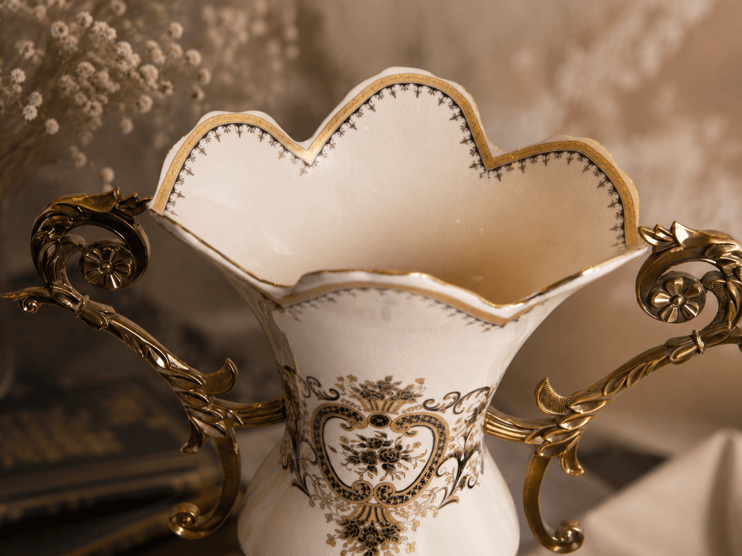 Victorian Cream Vase