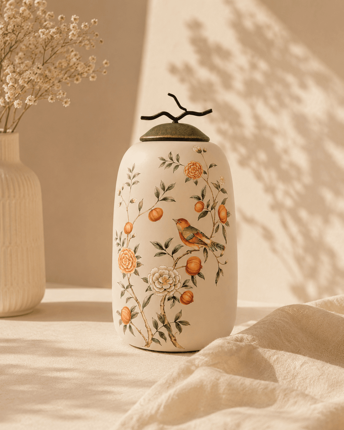 Whisper of Springs Bird Series Jar - Large