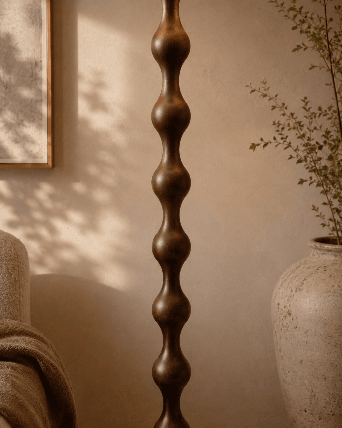 French Retro Medieval Buddha Floor Lamp