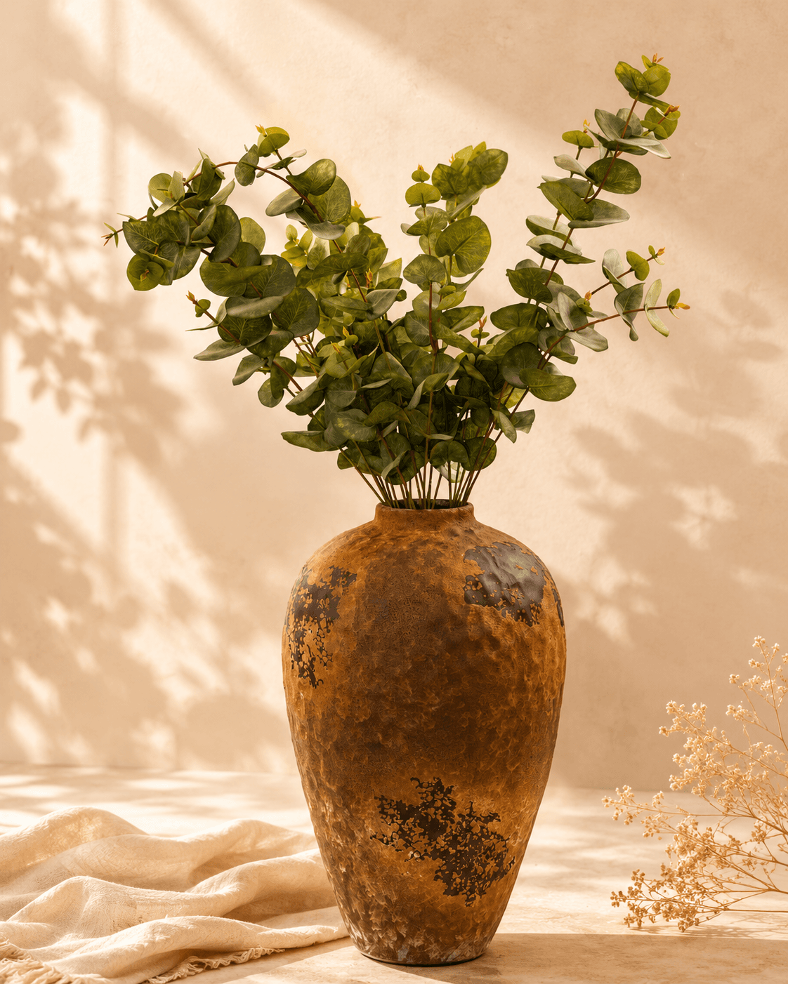 Eucalyptus Artificial Leaf Stem - Single Stem