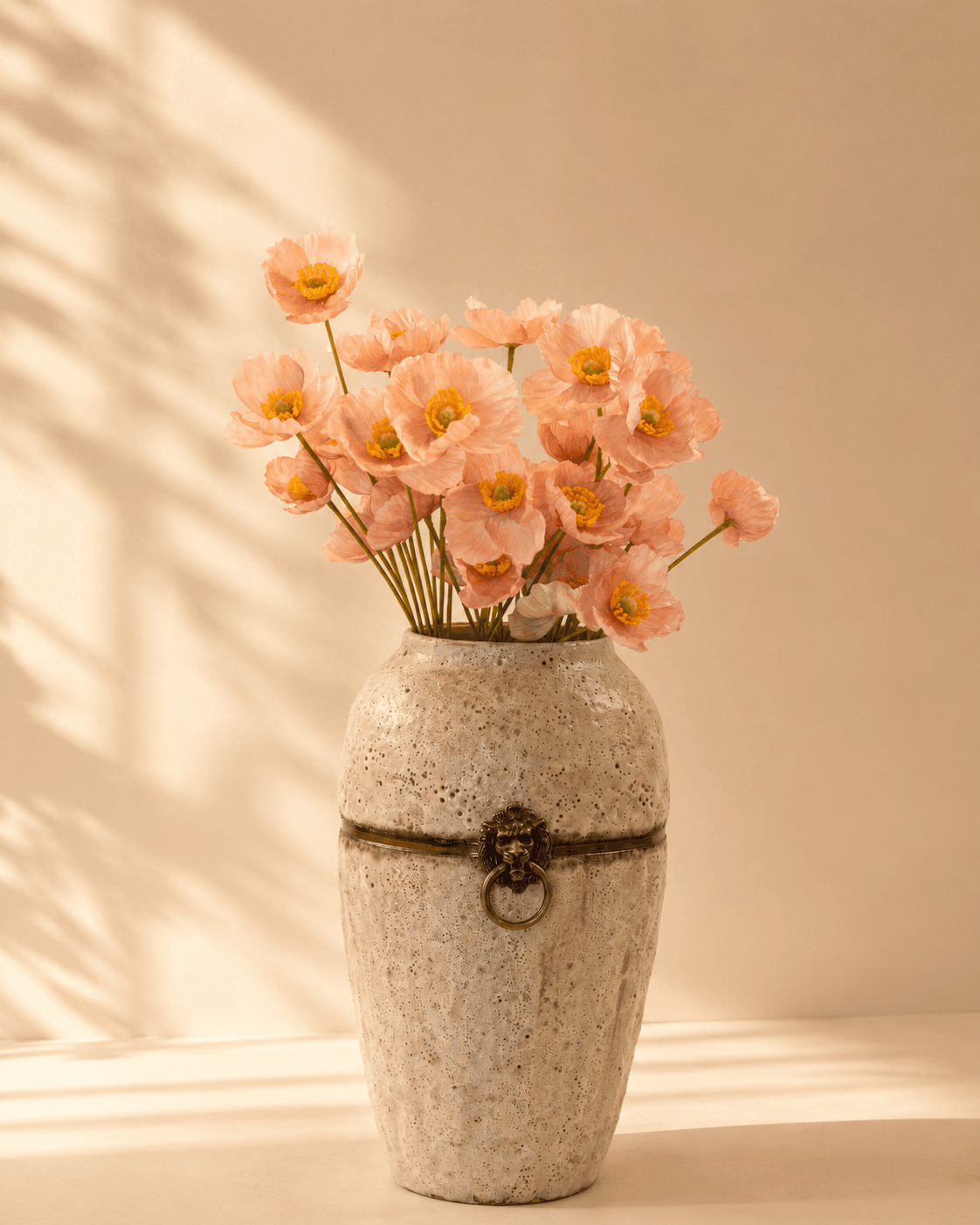 Poppy Baby Pink Artificial Flower - Single Stem