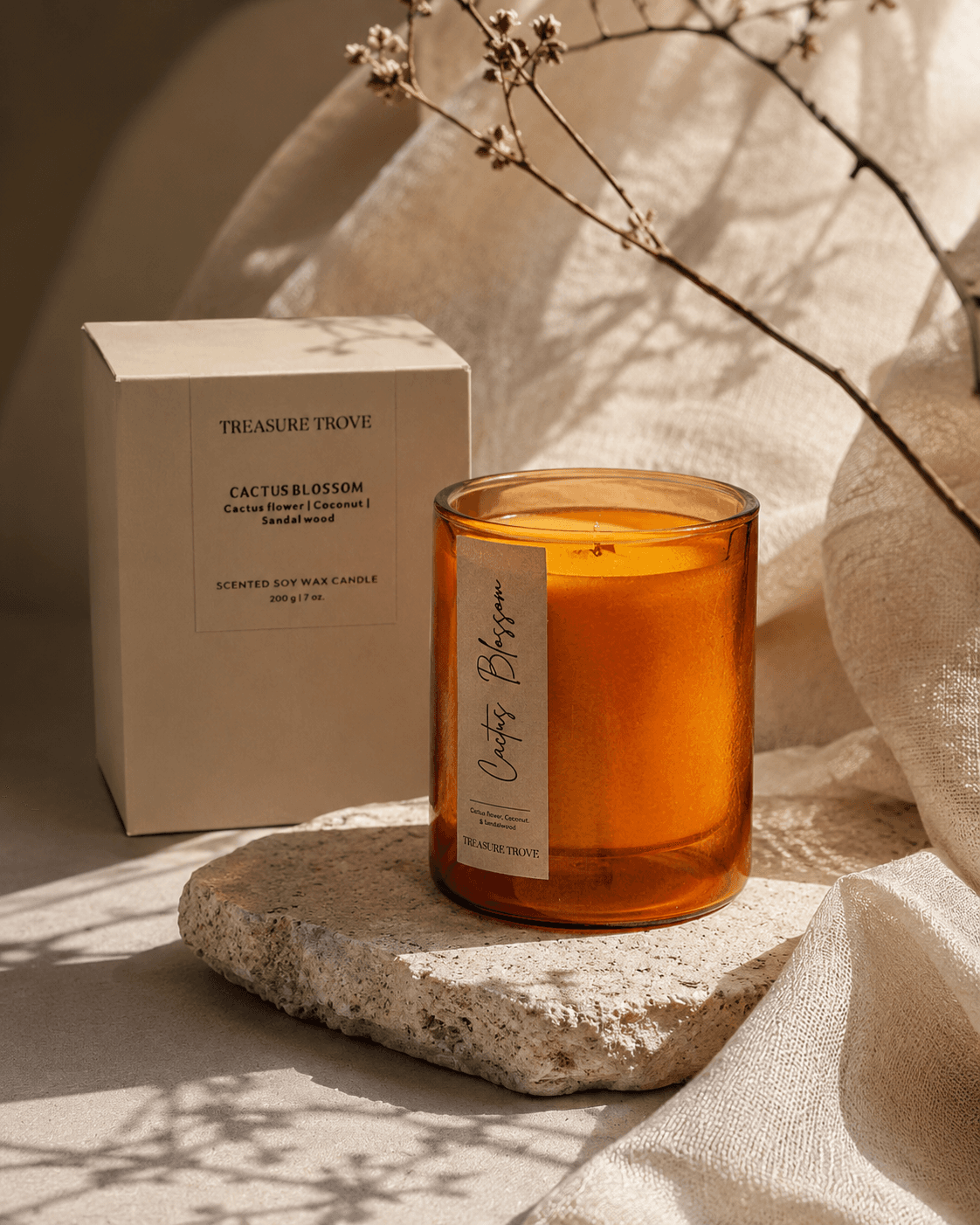 Scented Jar Candle – Cactus Blossom