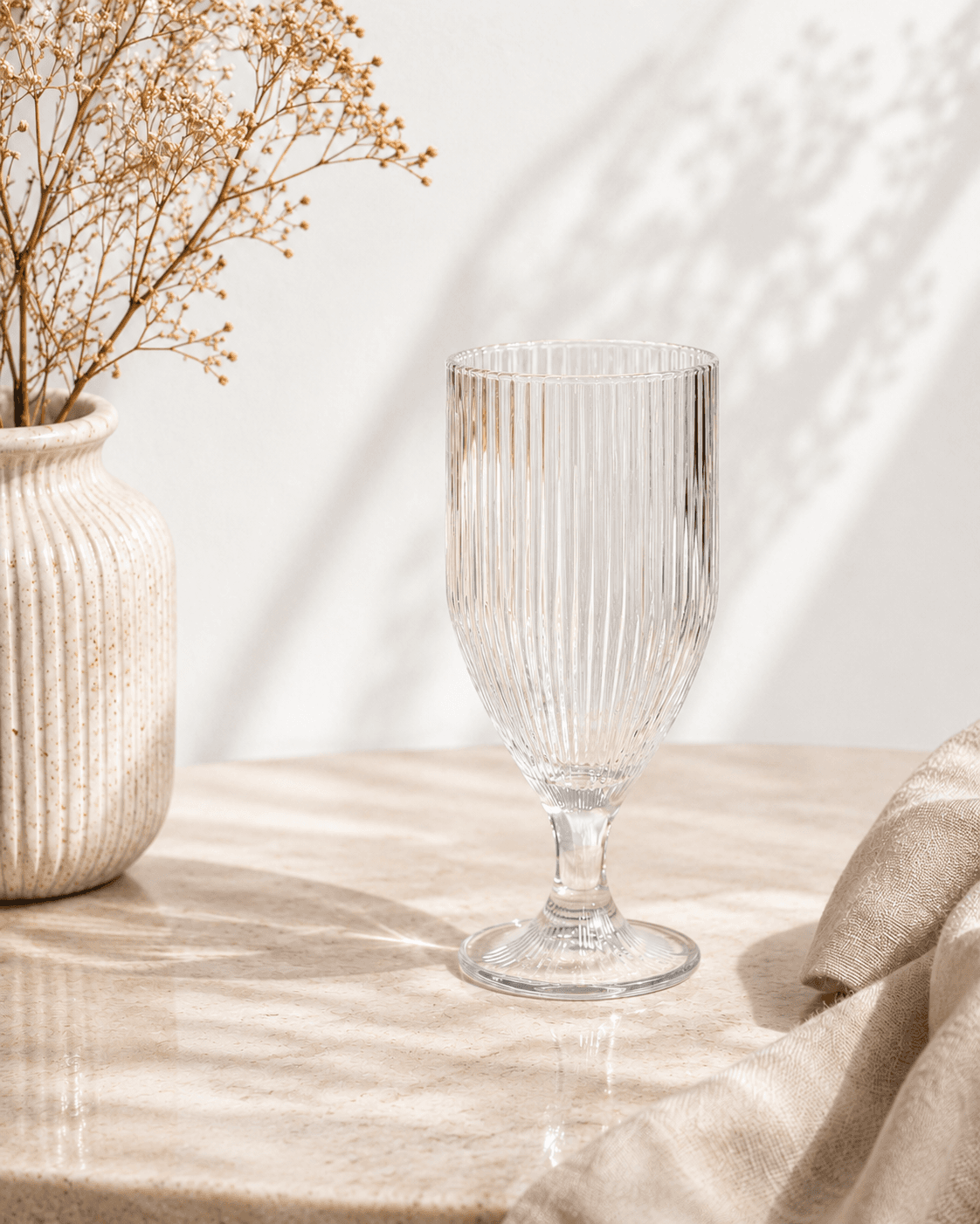 Ribbed Mocktail Glass – Set of 6