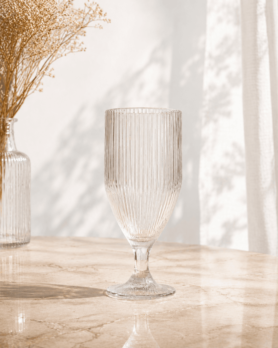 Ribbed Mocktail Glass – Set of 6