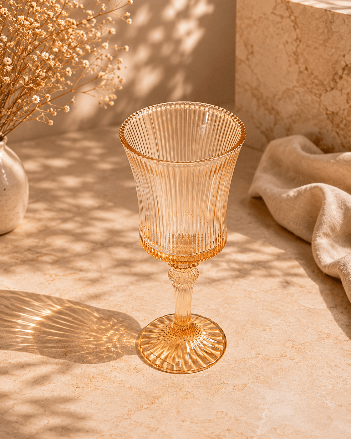 Gold-Tinted Goblet – Set of 6