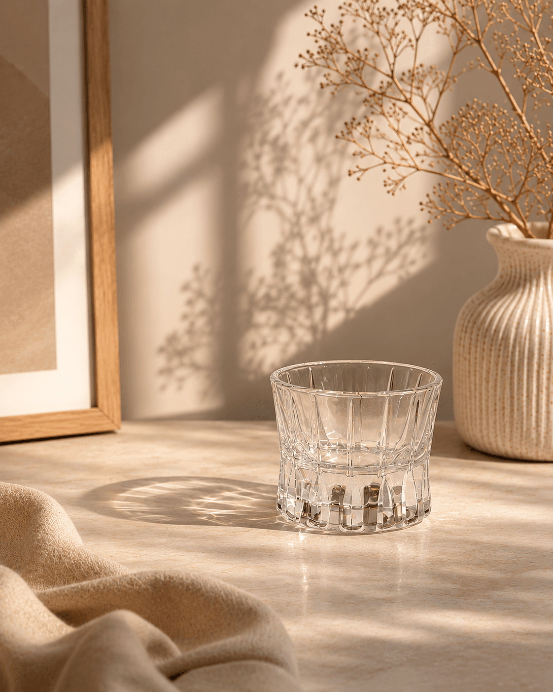 Smoked Hand-Cut Whiskey Glass – Set of 6