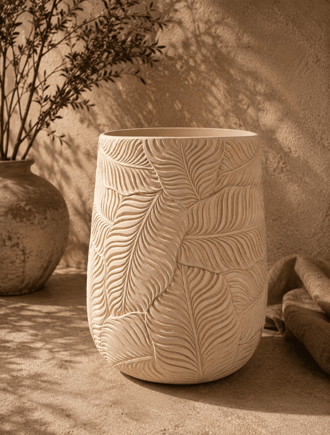 Leaf Clay Planter - Small
