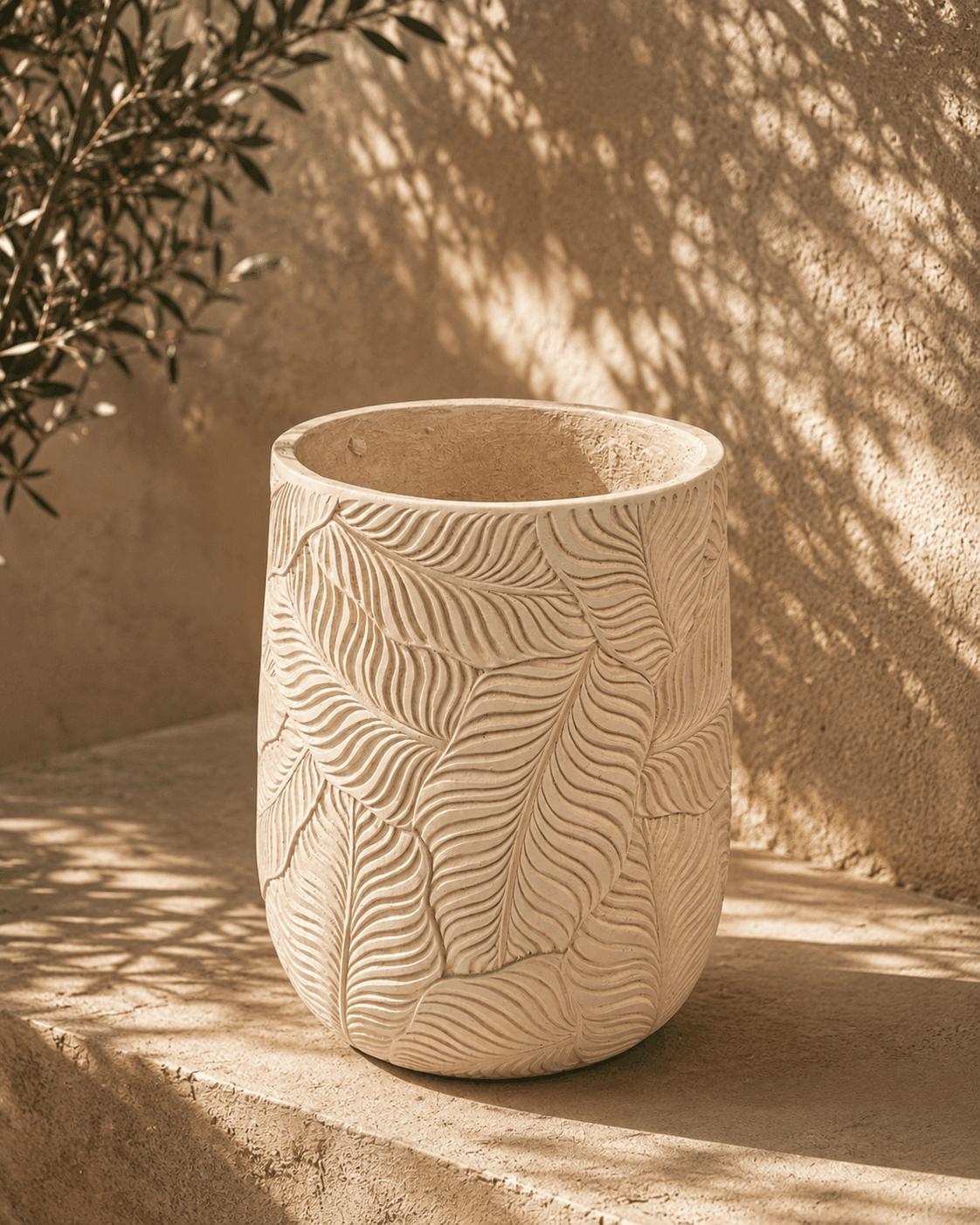 Leaf Clay Planter - Small