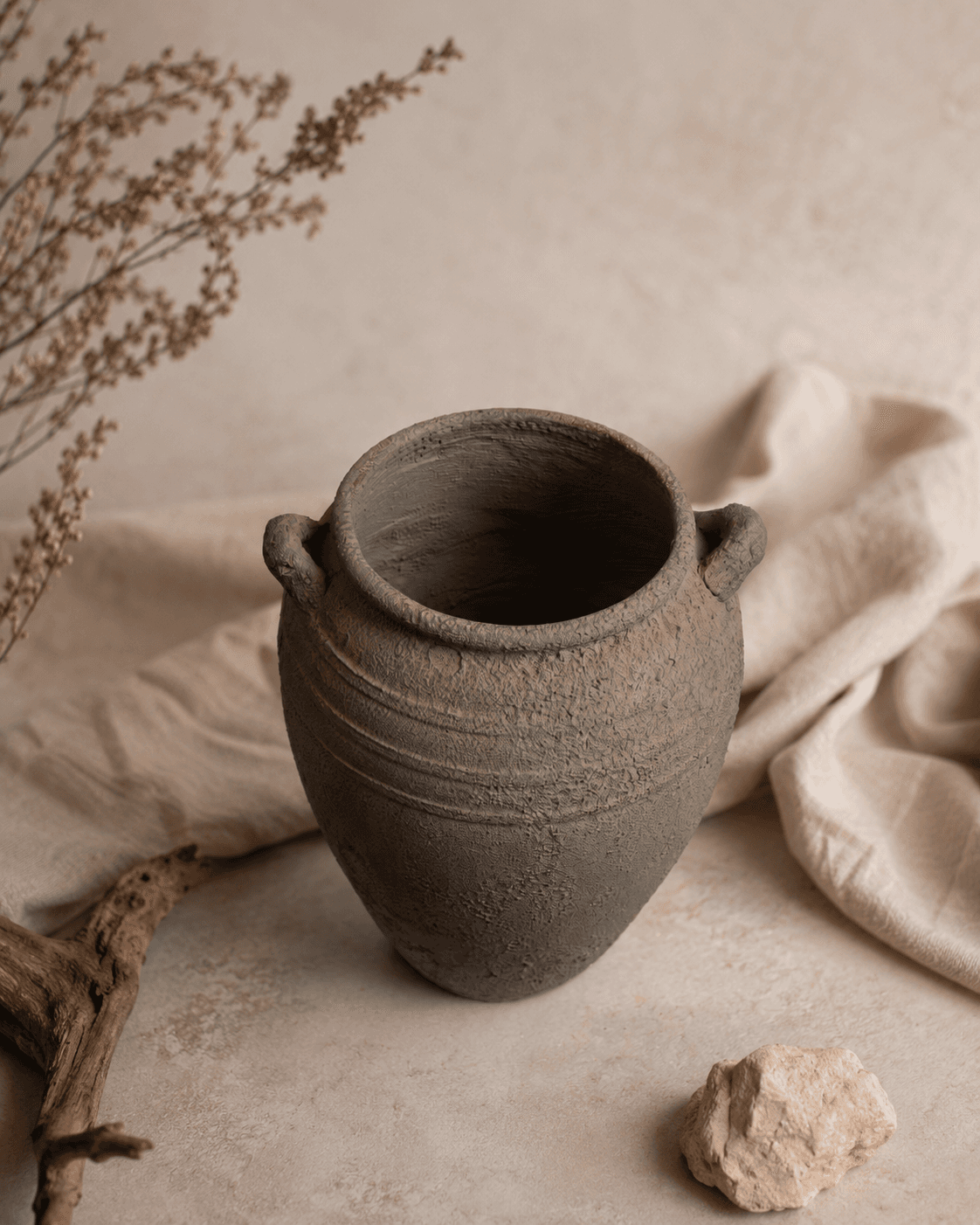 Rustic Pot with Handle