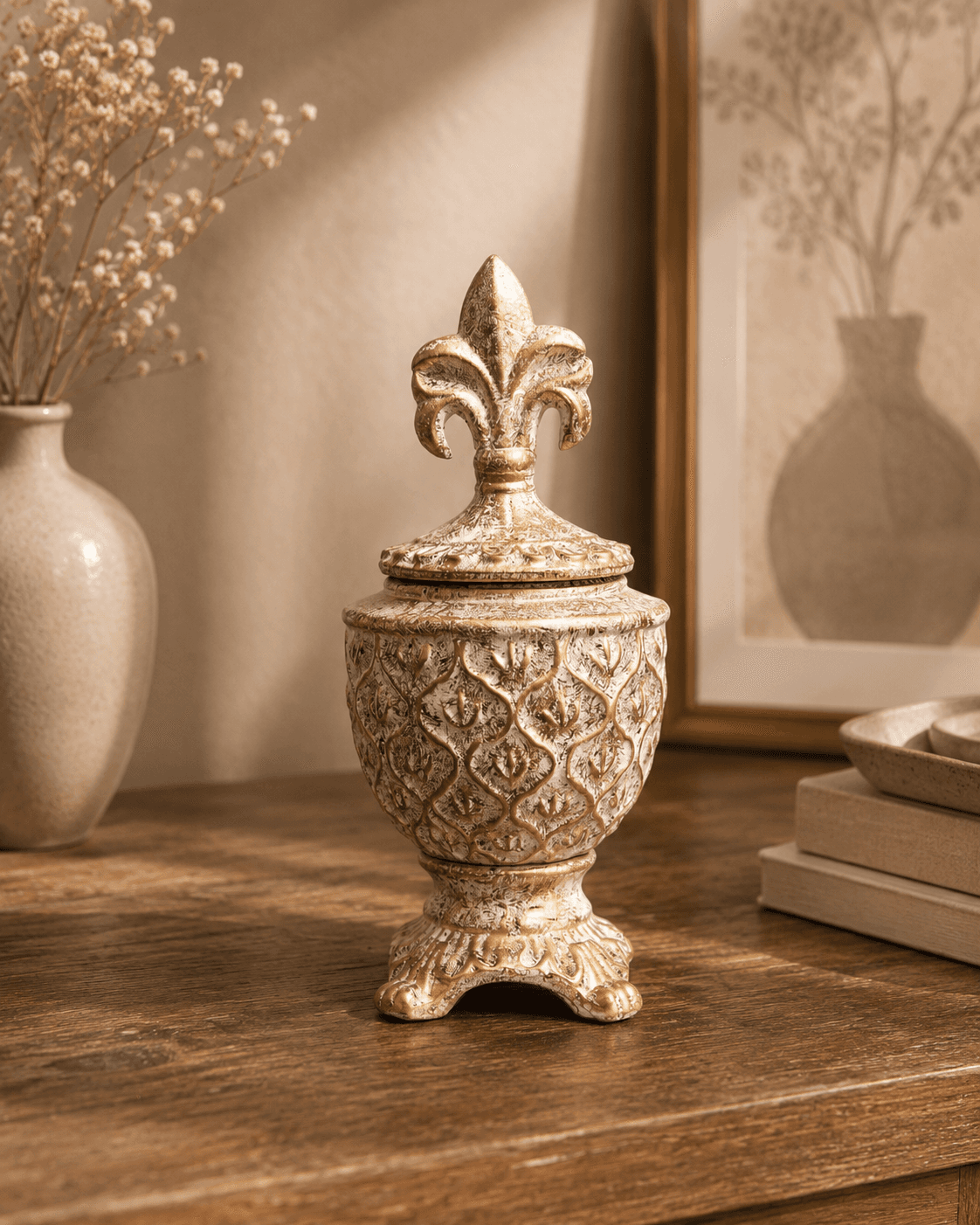 Decorative Jar – Antique Finish - Small