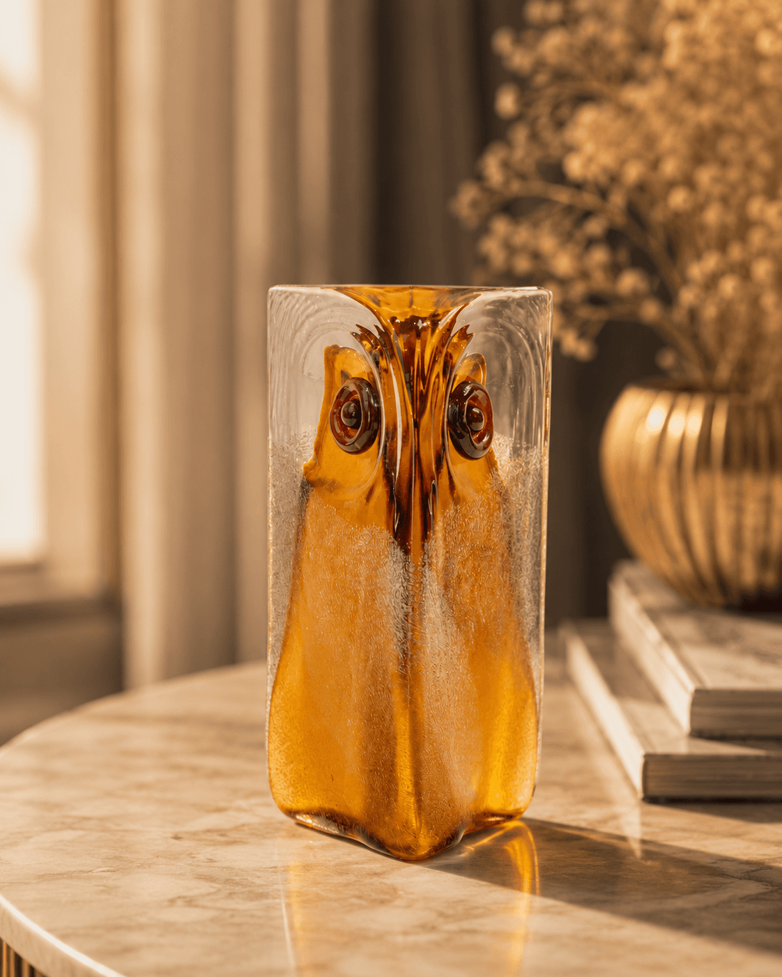 Abstract Glass Owl