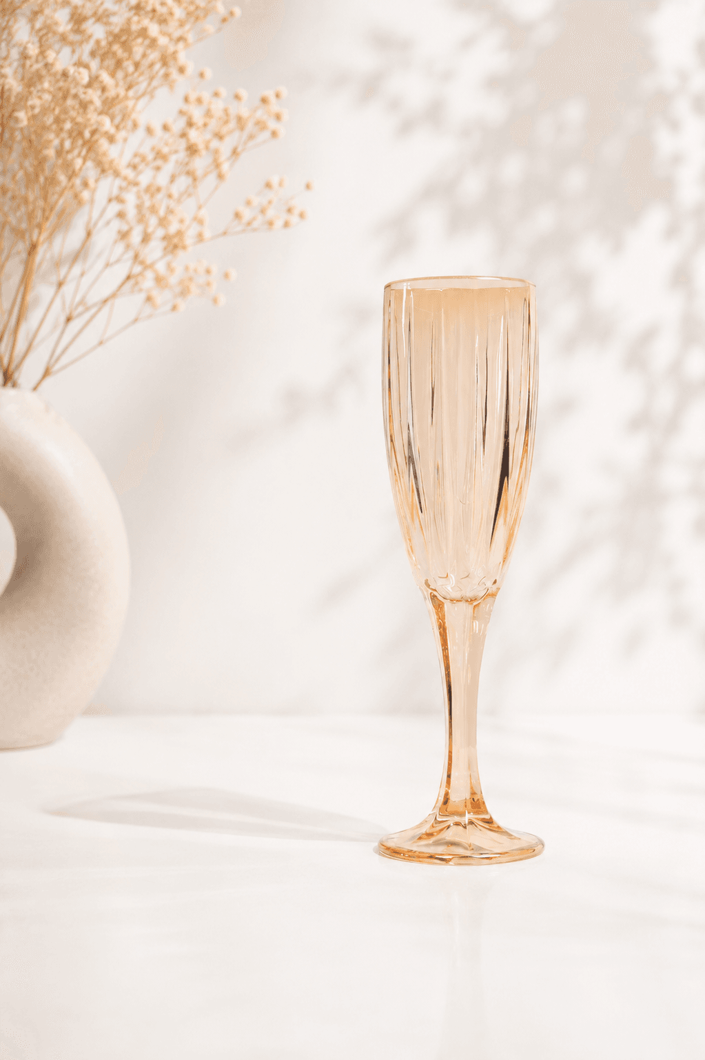 Gold-Tinted Champagne Glass – Set of 6