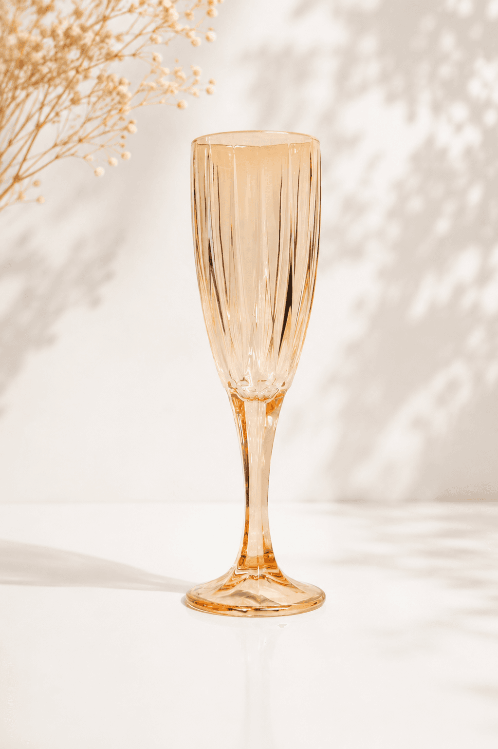 Gold-Tinted Champagne Glass – Set of 6