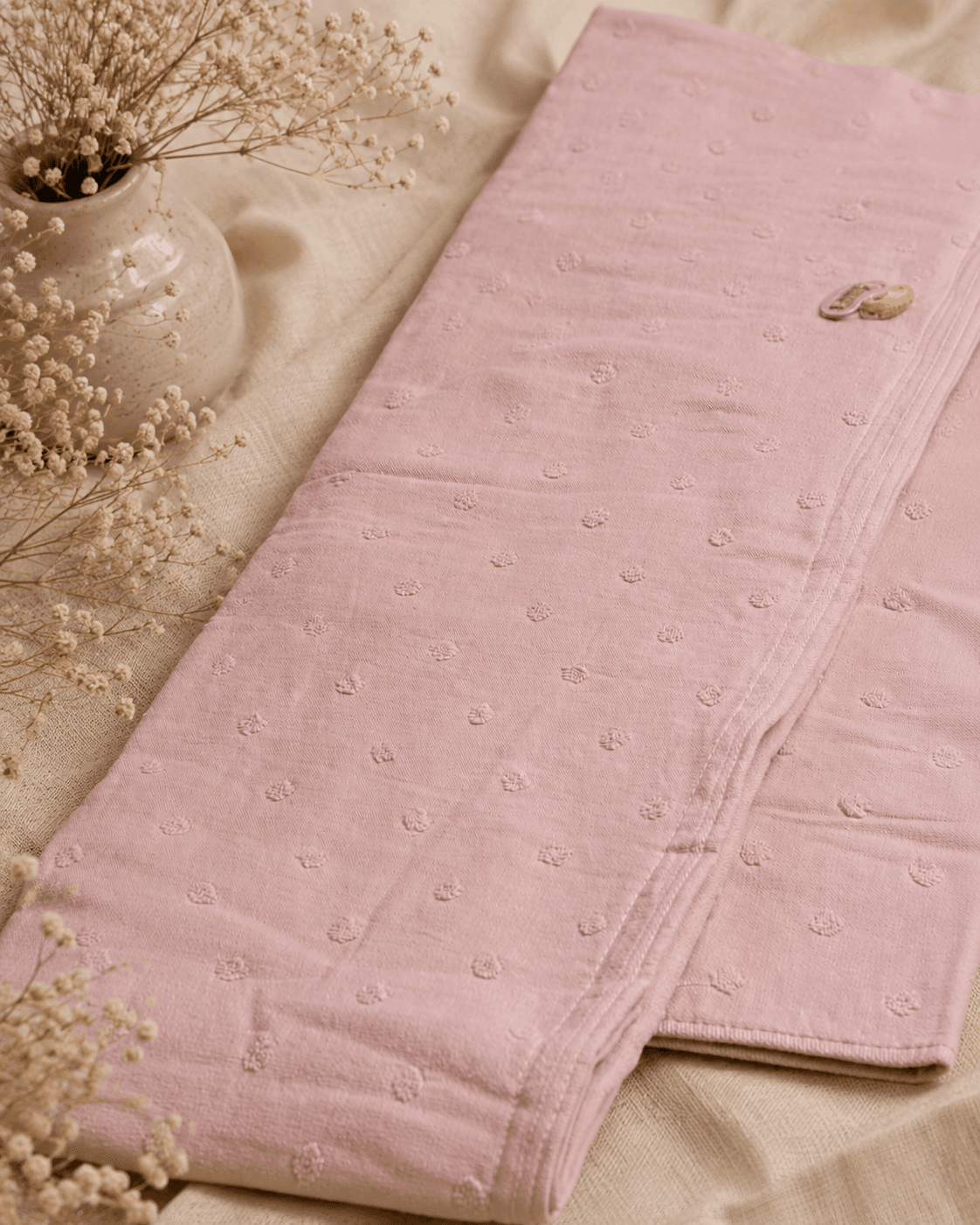 Bamboo Polka Dot Bath, Hand & Face Towel - Pink