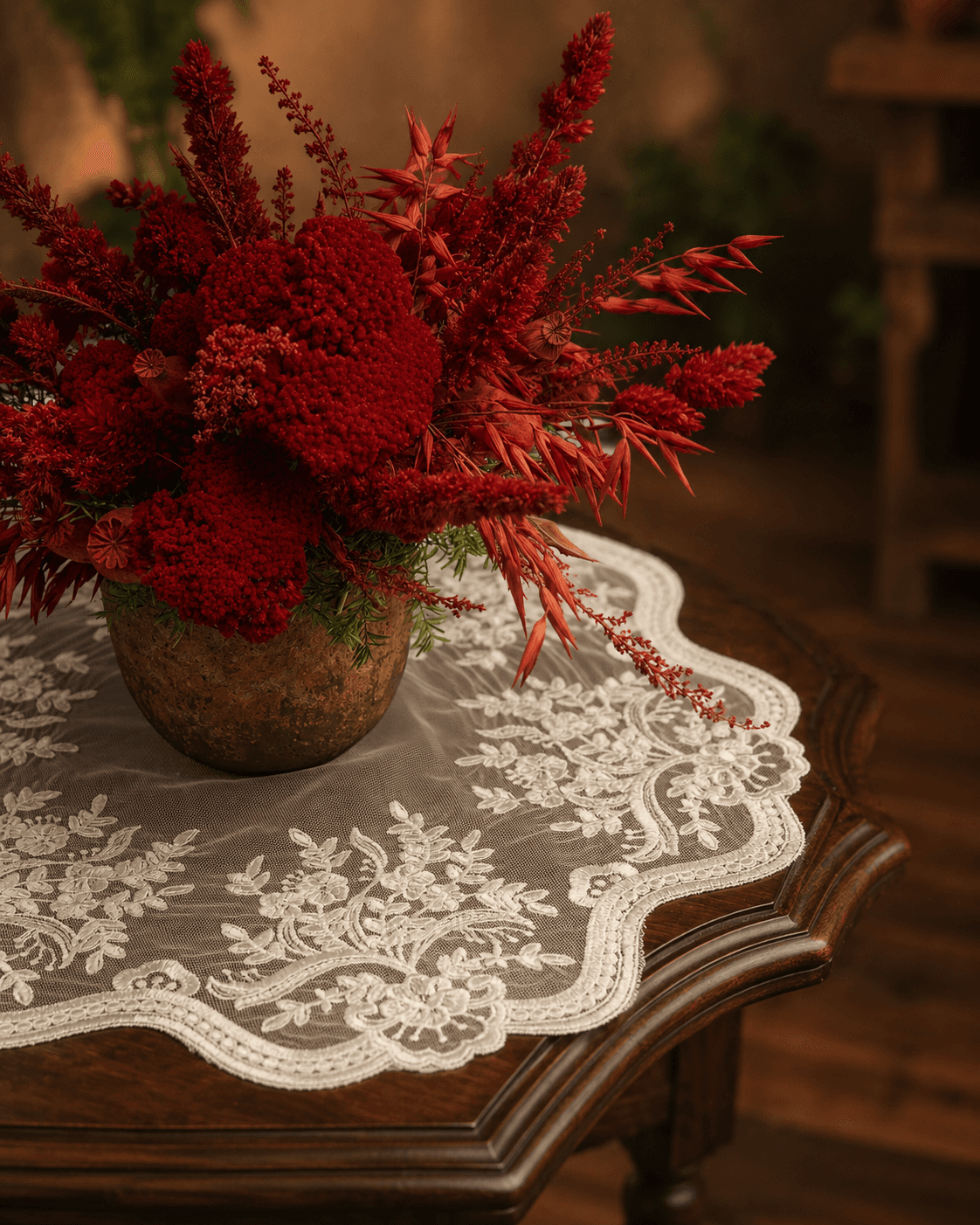 Embroidered Lace Doillies