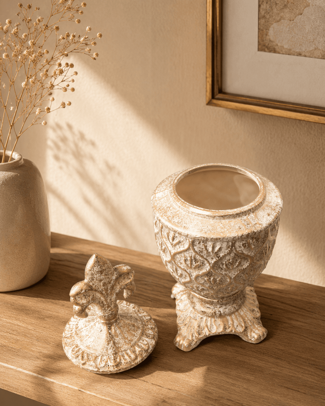 Decorative Jar – Antique Finish - Large
