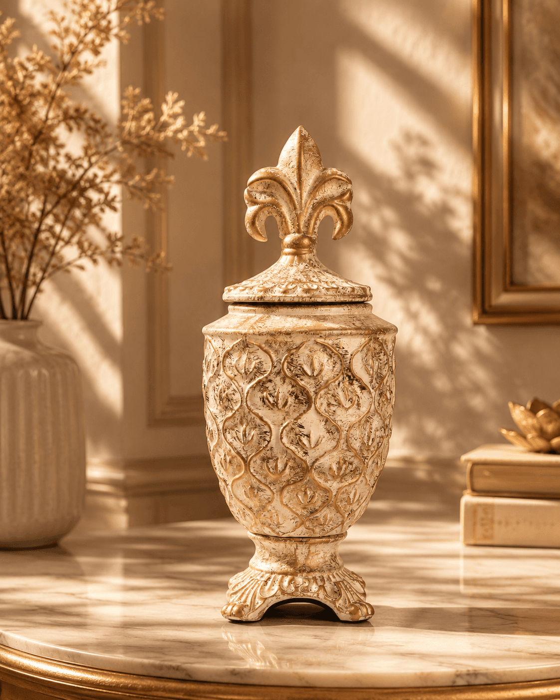 Decorative Jar – Antique Finish - Large
