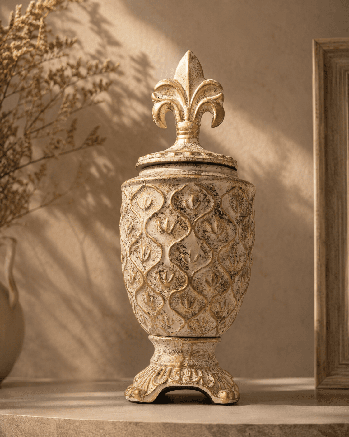 Decorative Jar – Antique Finish - Large